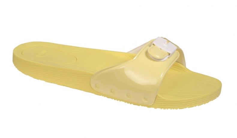 SCHOLL POP PAPUCS SARGA