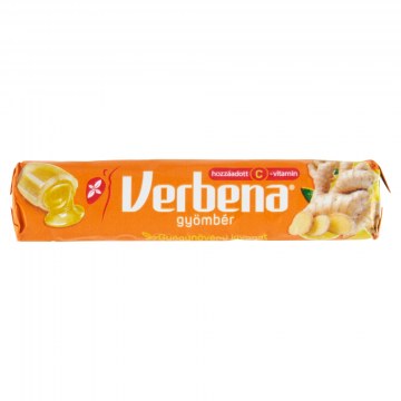 Verbena Rolls Gyömbér Keménycukor 32g