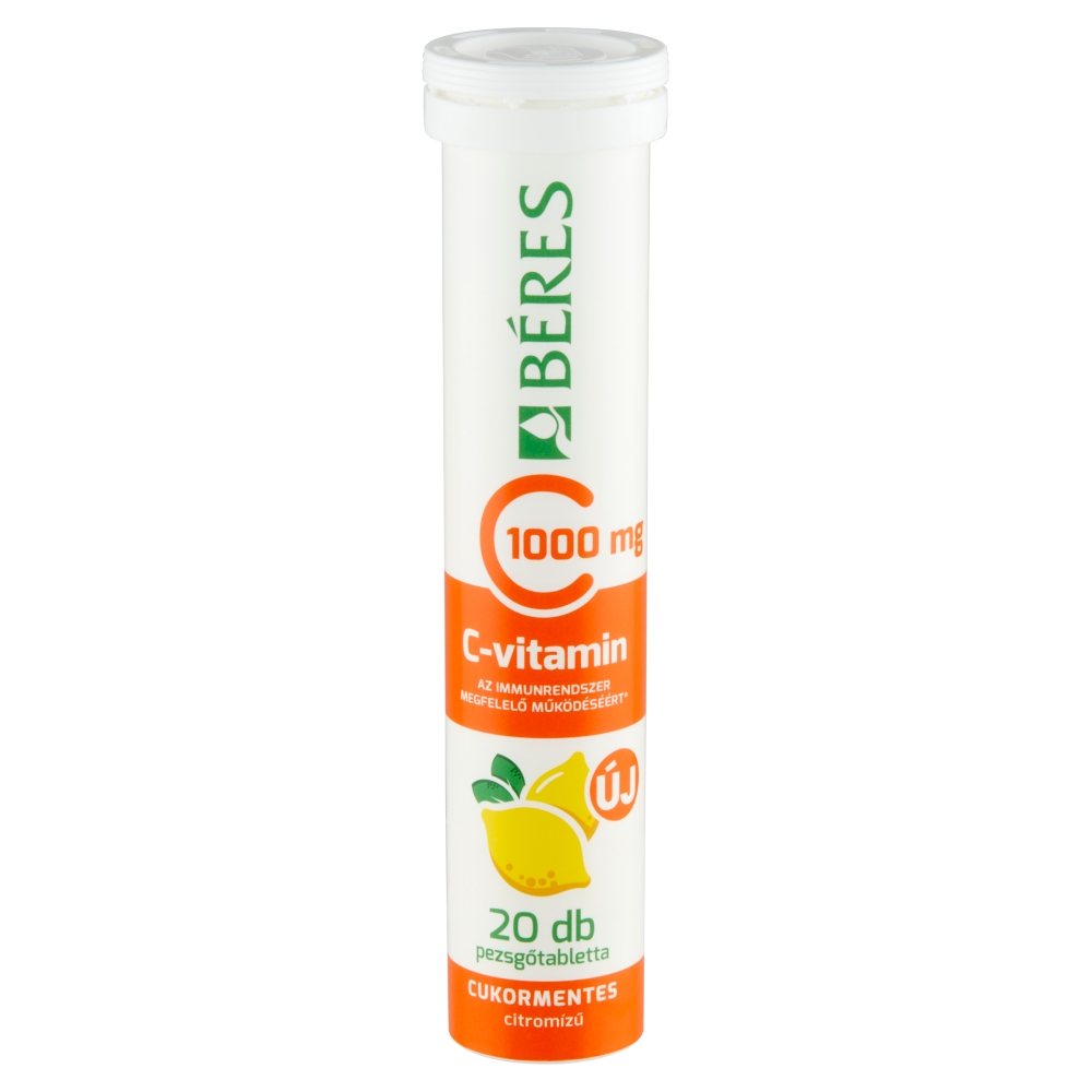 Béres C-vitamin 1000 mg cukormentes citromízű pezsgőtabletta 20x - Image 2