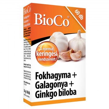 Alternative view of BIOCO FOKHAGYMA GALAGONYA GINKGO TABLETTA 60X