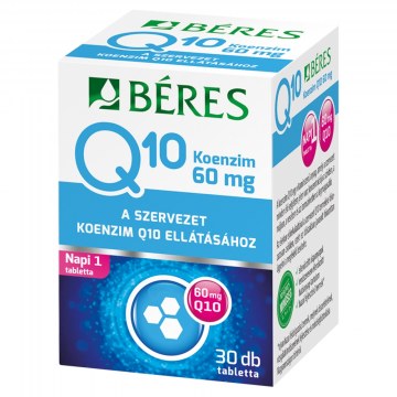 Béres Koenzim Q10 60mg Étrkiegészítő Tabletta 30x