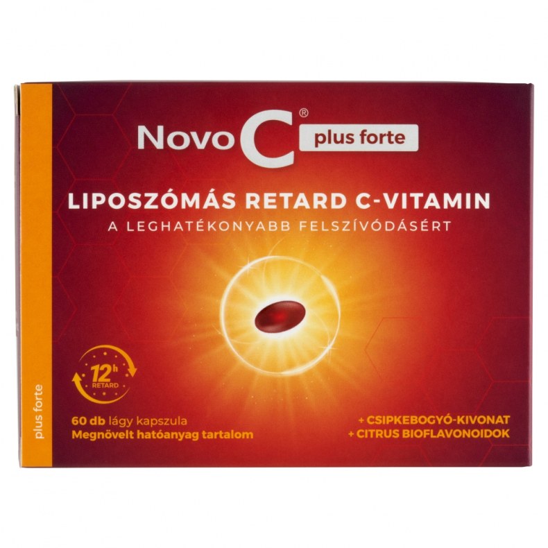 Novo C plus forte liposzómás retard C-vitamin 60x