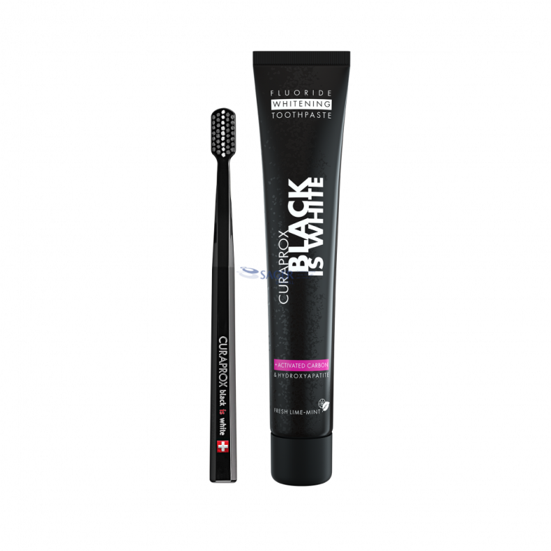 CURAPROX BLACK&WHITE FOGKREM  90ML+FOGKEFE