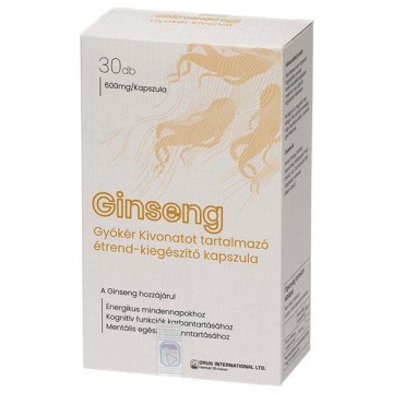BIO VITALITY GINSENG GYOKER KIVONAT KAPSZ. 30X