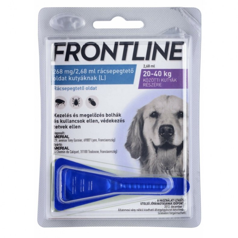 FRONTLINE KULLANCS ÉS BOLHA ELLENI SPOT-ON KUTY.S(2-10KG) 1X0.67ML