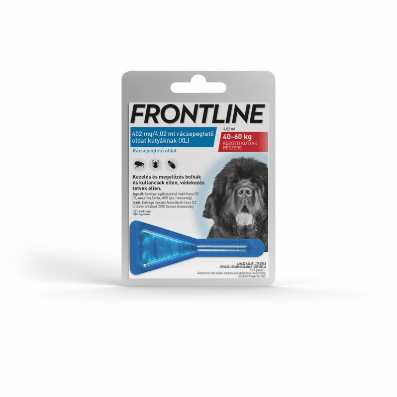 FRONTLINE KULLANCS ÉS BOLHA ELLENI SPOTON KUTY.XL(40-60KG)1X4.02ML