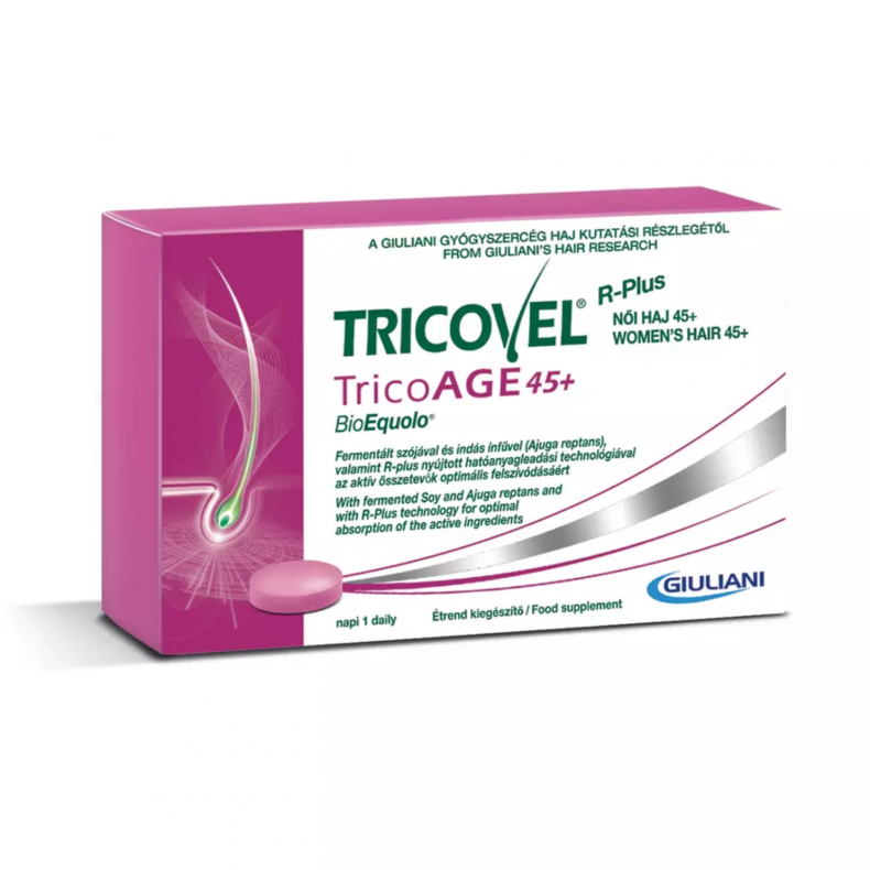 TRICOVEL TRICOAGE 45+ BIOEQUOLO TABL. 30X