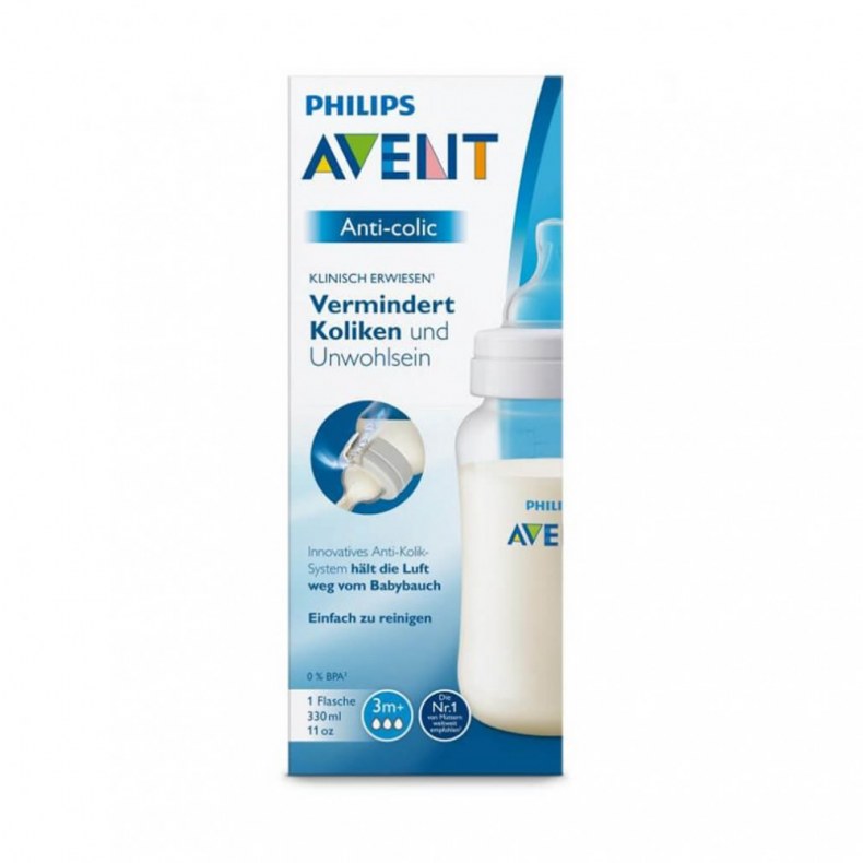 AVENT ANTI-COLIC AIRFREE CUMISÜVEG 330ML+CUMI SCF816/17