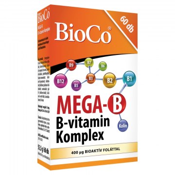 Alternative view of BIOCO MEGA-B-VITAMIN KOMPLEX FILMTABLETTA 60X
