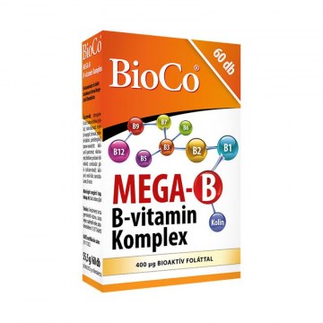 BIOCO MEGA-B-VITAMIN KOMPLEX FILMTABLETTA 60X