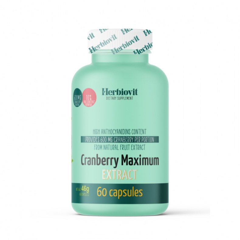 HERBIOVIT CRANBERRY MAXIMUM EXTRACT KAPSZULA 60X
