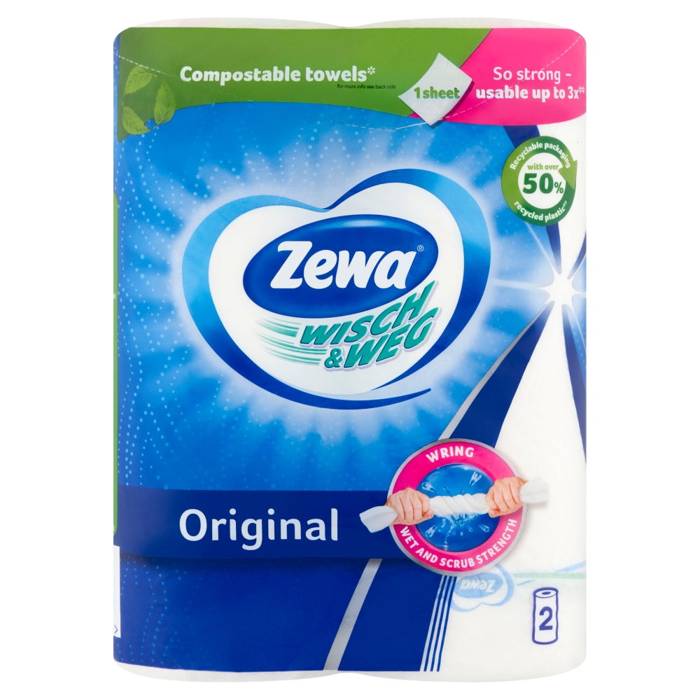 Zewa Wisch/Weg Háztartási Törlőpapír 45 Lap 2 db