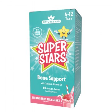 NATURES AID SUPER STARS BONE SUPPORT RÁGÓTABLETTA 60X