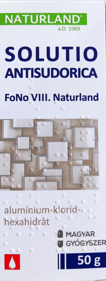 SOLUTIO ANTISUDORICA 50G /NATURLAND/ FONO VIII