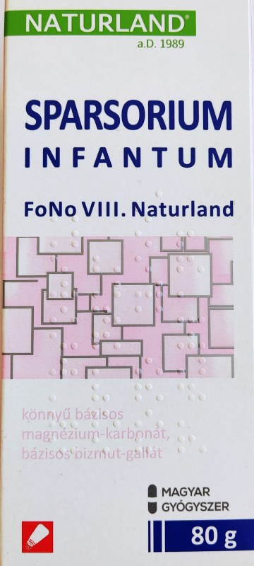 SPARSORIUM INFANTUM 80G /NATURLAND/ FONO VIII