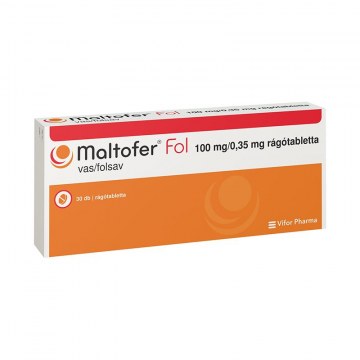 MALTOFER FOL 100MG/0,35MG RÁGÓTABLETTA 30X