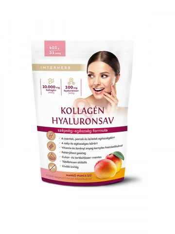 Interherb KOLLAGÉN&HYALURONSAV ITALPOR MANGÓ-PUNCS ÍZŰ 403G