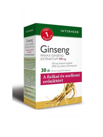 Interherb NAPI 1 GINSENG PANAX EXTRAKTUM KAPSZULA 30X