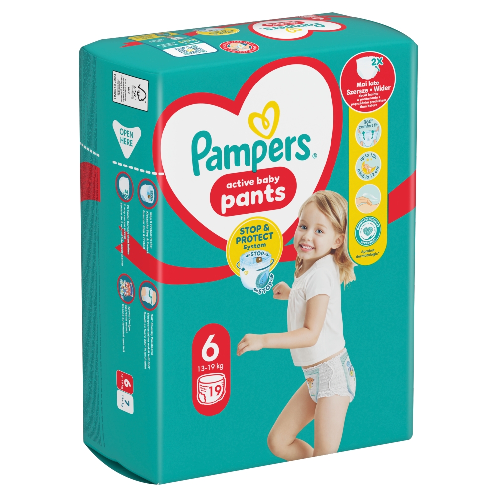 Pampers pants nadrágpelenka 6 méret (13-19kg) 19x - Image 2