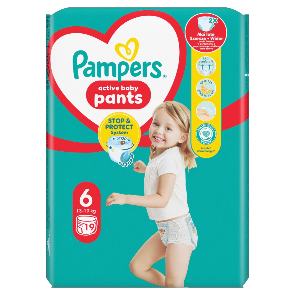 Pampers pants nadrágpelenka 6 méret (13-19kg) 19x