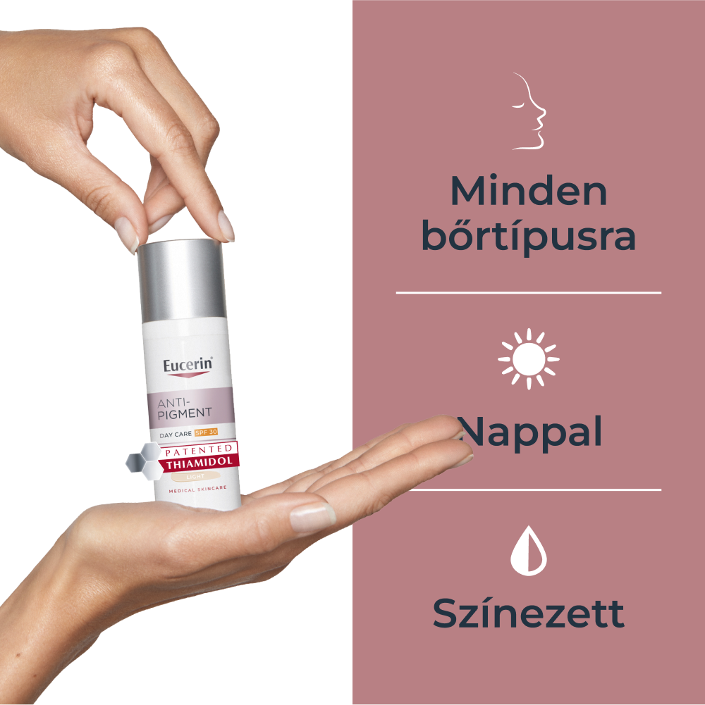 Eucerin Anti-Pigment színezett nappali arckrém medium SPF30 50 ml - Image 5