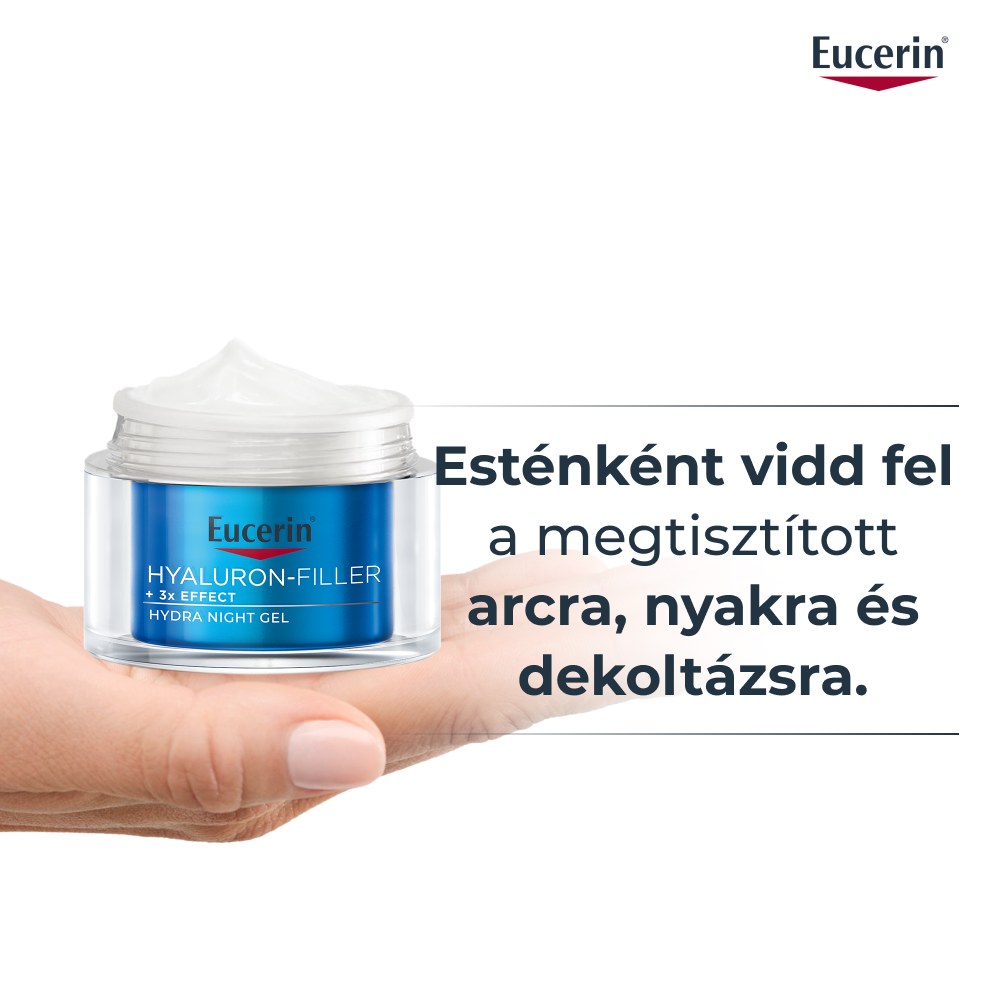 Eucerin Hyaluron-Filler ráncfeltöltő hidratáló éjszakai arckrém 50 ml - Image 4