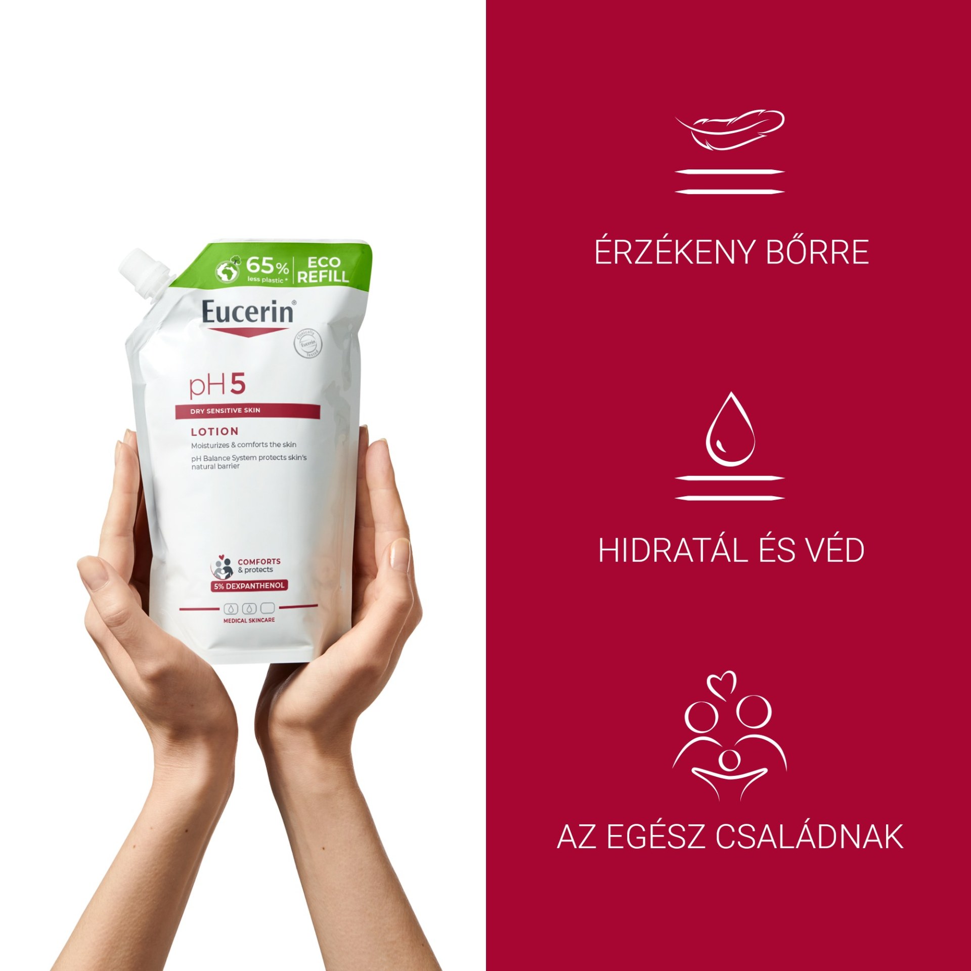 Eucerin pH5 intenzív testápoló öko utántöltő 400 ml - Image 4
