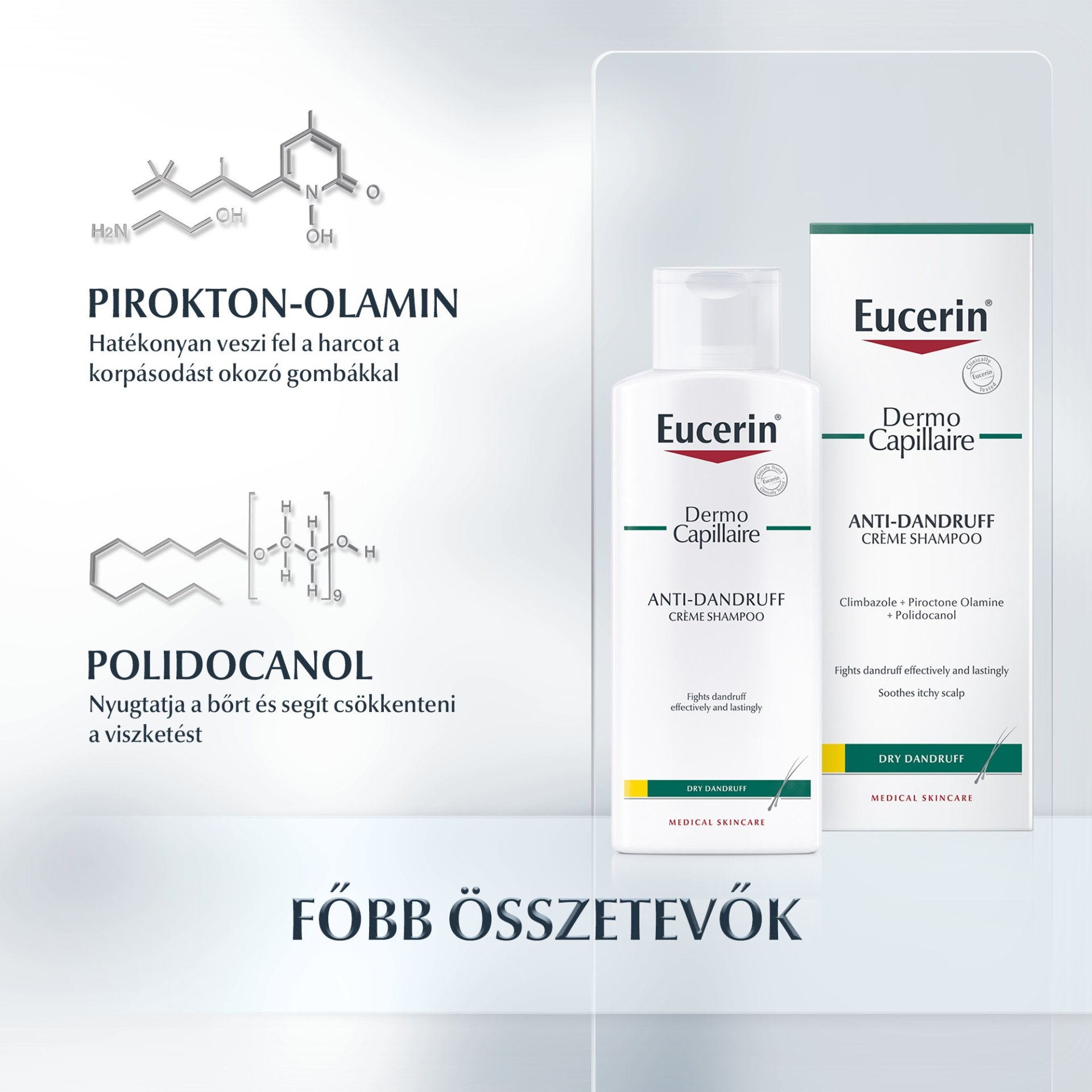Eucerin DermoCapillaire korpásodás elleni sampon száraz korpára 250 ml - Image 3