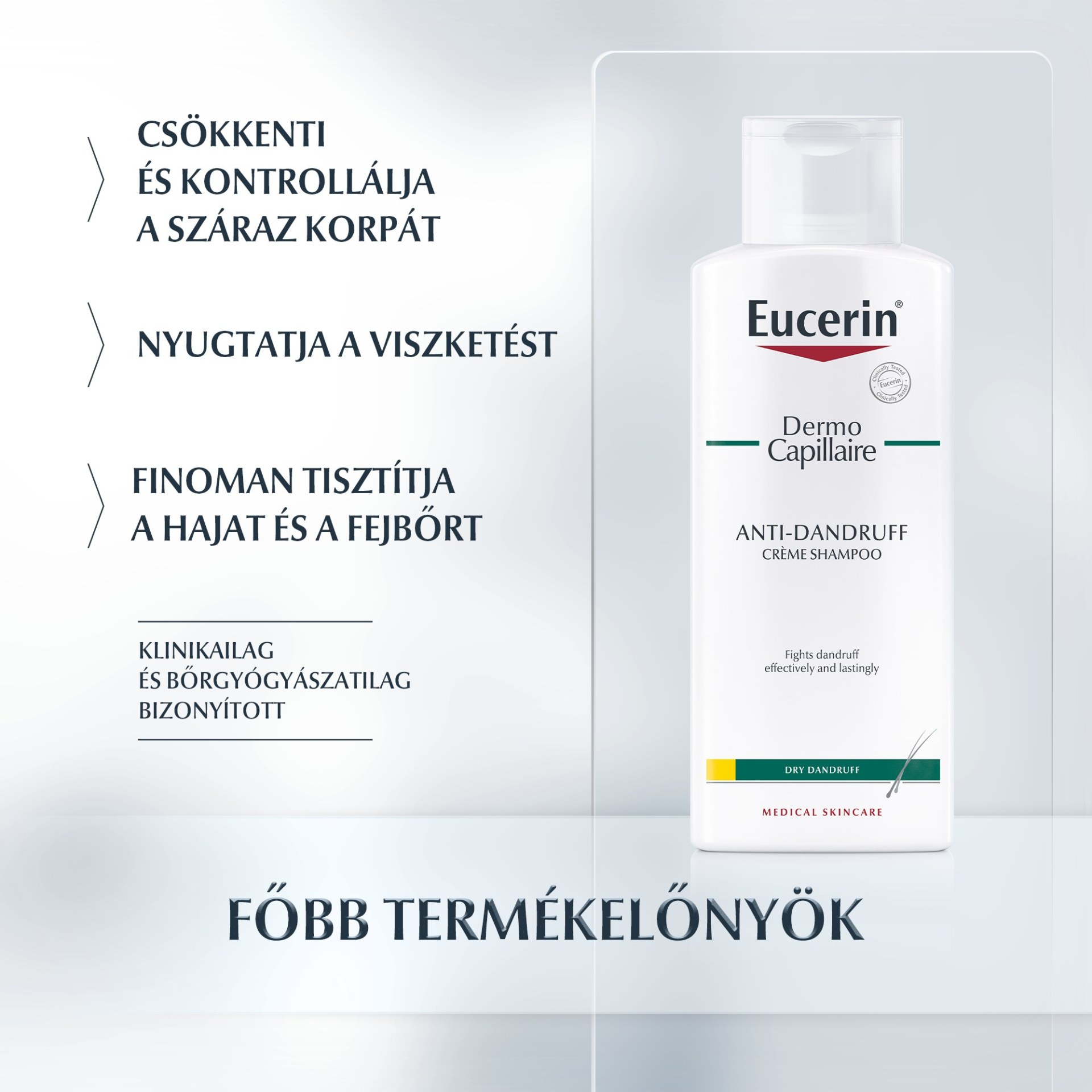 Eucerin DermoCapillaire korpásodás elleni sampon száraz korpára 250 ml - Image 4