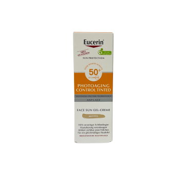Alternative view of EUCERIN SUN FF50+ NAPOZÓ ARCKRÉM SZÍNEZETT 50ML (PHOTOAGING MEDIUM)