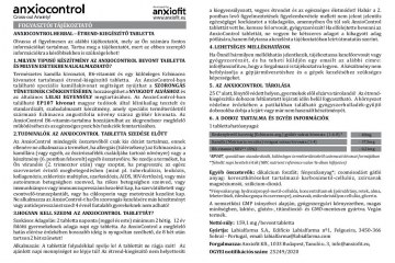 Alternative view of ANXIOCONTROL HERBAL FILMTABLETTA 30X