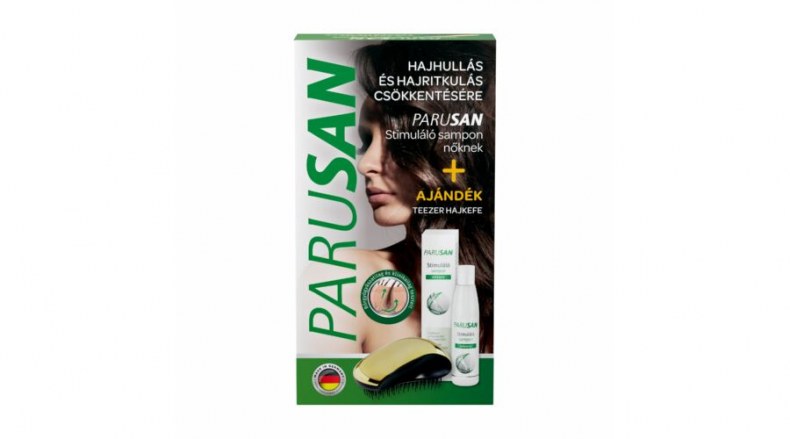 Parusan Stimuláló Sampon Nőknek +Teezer Hajkefe