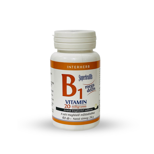 INTERHERB B1-VITAMIN 20MG TABLETTA 60X