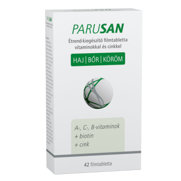 PARUSAN ÉTREND-KIEGÉSZÍTŐ FILMTABLETTA VITAMINOKKAL ÉS CINKKEL 42X