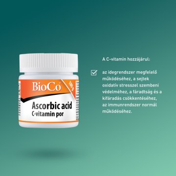 Alternative view of BioCo Ascorbic Acid C-vitamin por 180 g