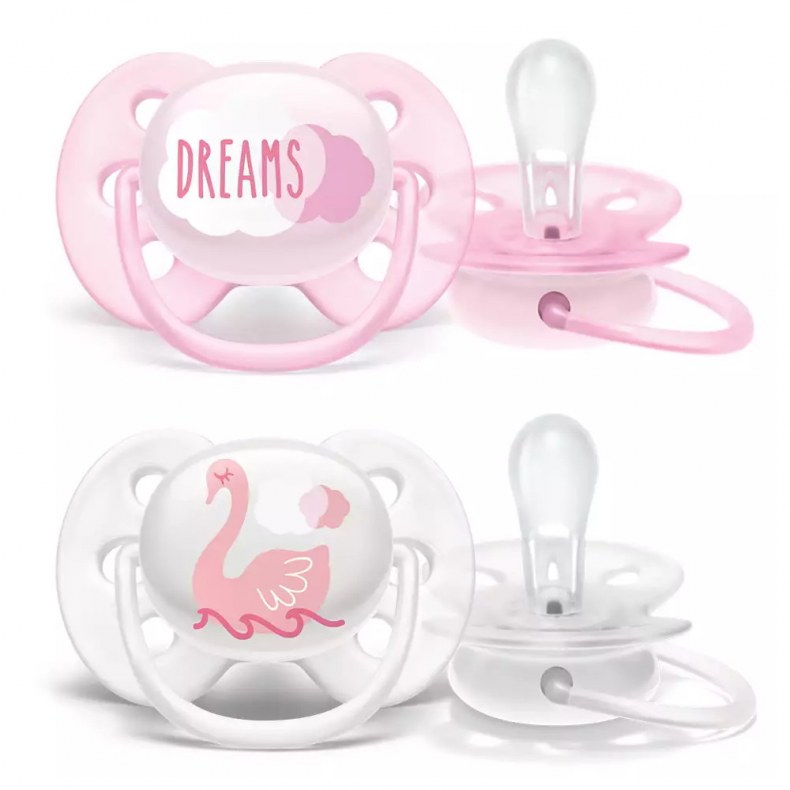 AVENT JÁTSZÓCUMI 0-6HÓ ULTRASOFT TEXT LÁNY 2X (SCF222 02)