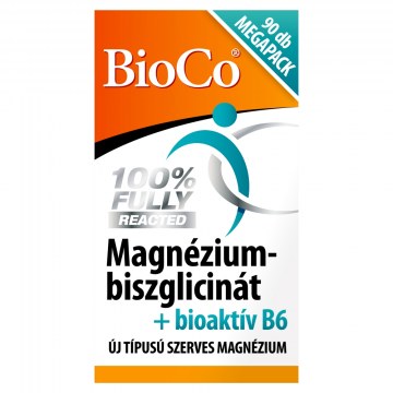 BioCo Magnézium-Biszglicinát+Bioaktív B6 Tabletta 90x