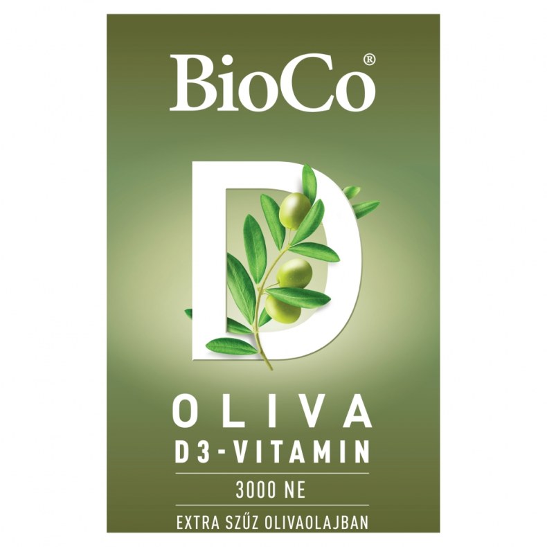 BIOCO OLIVA D3-VITAMIN 3000NE LÁGYZSELÉ KAPSZULA 60X
