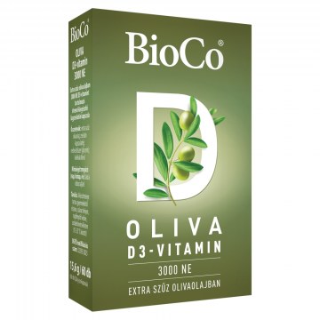 Alternative view of BIOCO OLIVA D3-VITAMIN 3000NE LÁGYZSELÉ KAPSZULA 60X