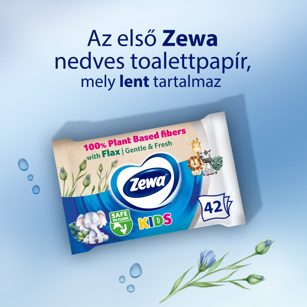 Zewa Kids Nedves Toalettpapír 42 db - Image 3
