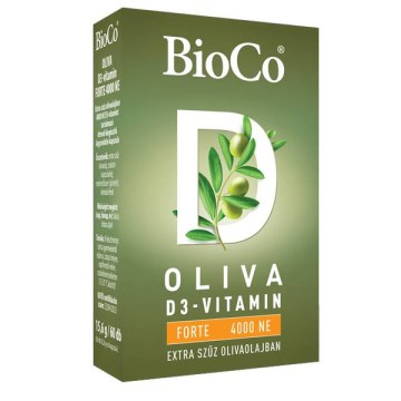 BIOCO OLIVA D3-VITAMIN FORTE 4000NE  LÁGYZSELATIN KAPSZULA 60X