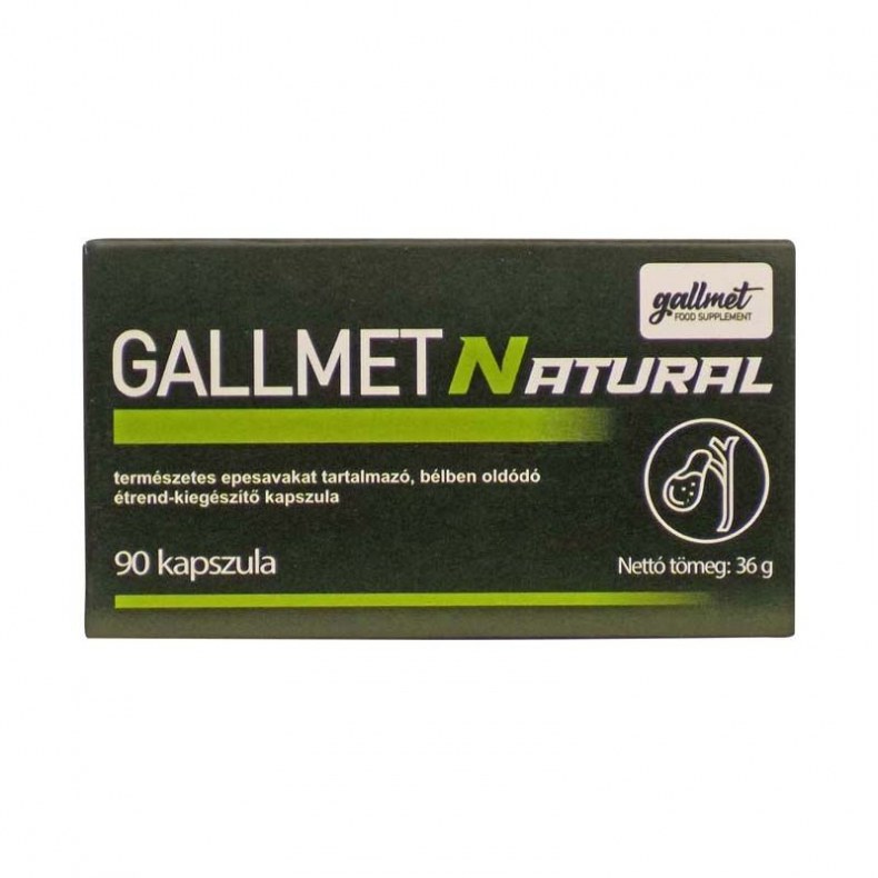 GALLMET NATURAL ÉTREND-KIEGÉSZÍTŐ KAPSZULA 90X