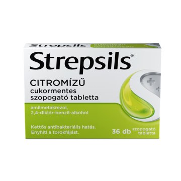 Strepsils Citromízű cukormentes szopogató