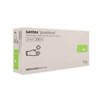 SANTEX VIZSGÁLÓKESZTYŰ PÚDEREZETT S  1X