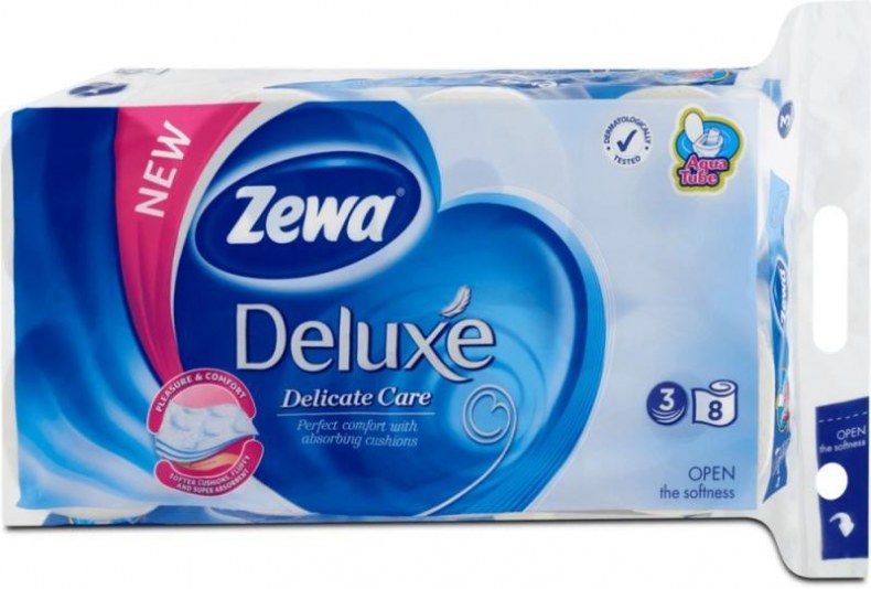 Zewa Deluxe Wc Papír 3 Réteg Delicate 8 db