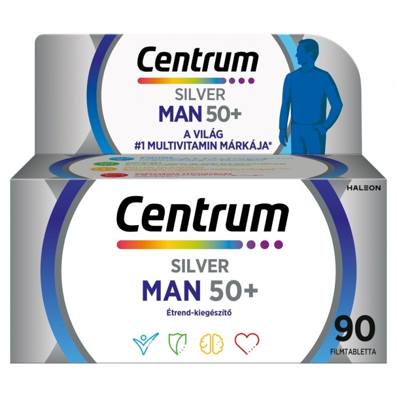 Centrum A-tól-Z-ig Férfiaknak 50+ filmtabletta 90db