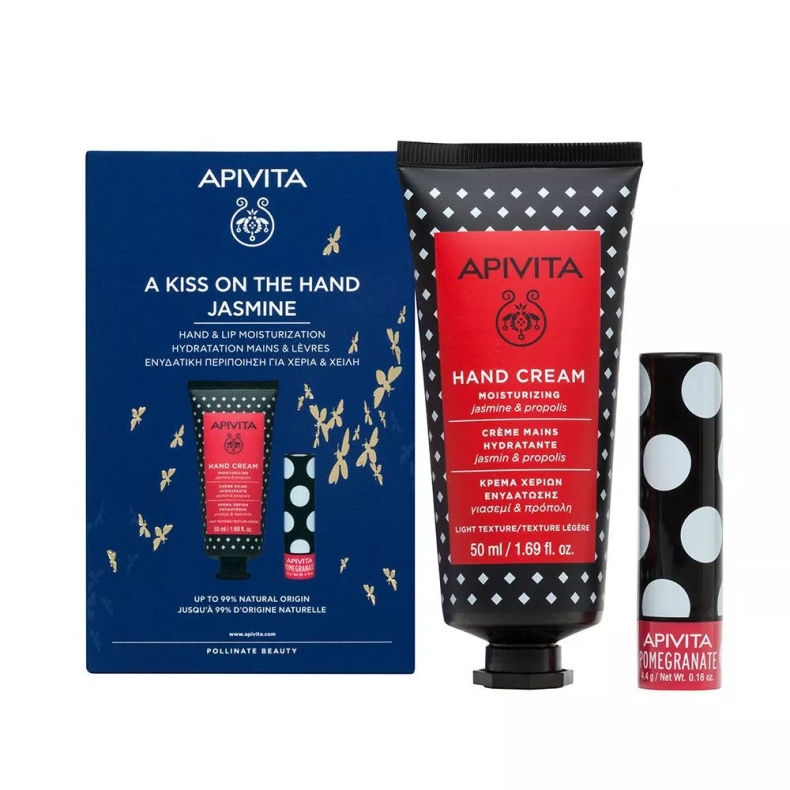 APIVITA KÉZKRÉM HIDRATÁLÓ (JÁZMIN/PROPOLISZ) + AJAKÁPOLÓ (GRÁNÁTALMA) (50ML+4,4G)
