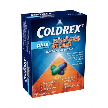 Alternative view of COLDREX PLUS KÖHÖGÉS ELLENI KEMÉNY KAPSZULA 16X