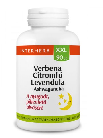 Interherb XXL VERBENA&CITROMFŰ&LEVENDULA&ASHWAGANDA TABLETTA 90X