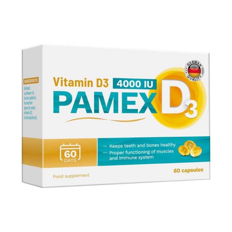 PAMEX VITAMIN D3 4000NE KAPSZULA 60X